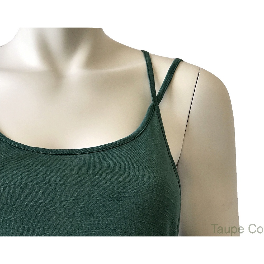 Tresics Strappy Lightweight Emerald Green Tank - Picture 4 of 7